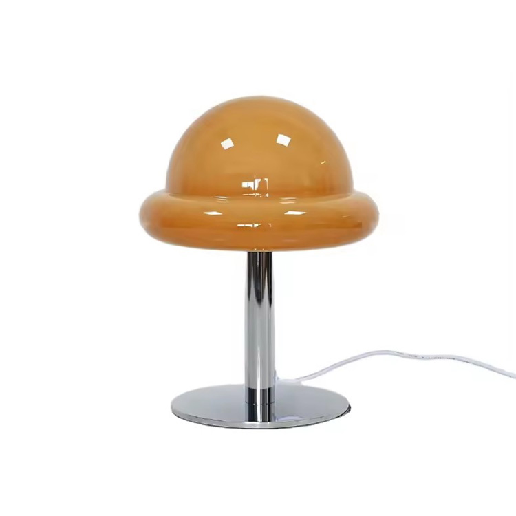 Lampe de table en forme de sucette en verre, design de style nordique