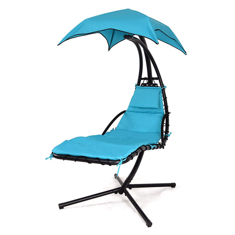 Chaise de balançoire de jardin courbée à suspendre pour l'extérieur