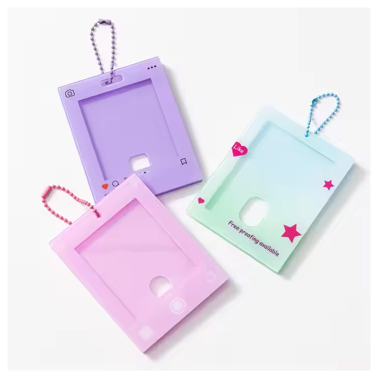 Porte-photo et porte-clés, cadre photo transparent, cadeau