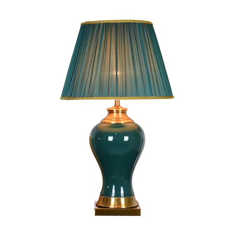 Lampe de table moderne de chevet en céramique de vente chaude populaire