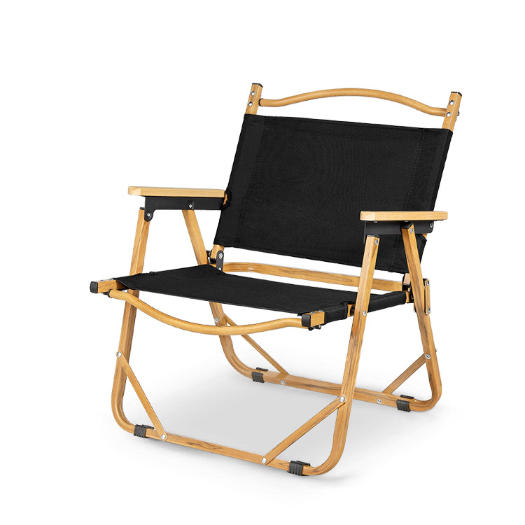 Chaise de camping de plage de salle à manger extérieure pliable de voyage portable