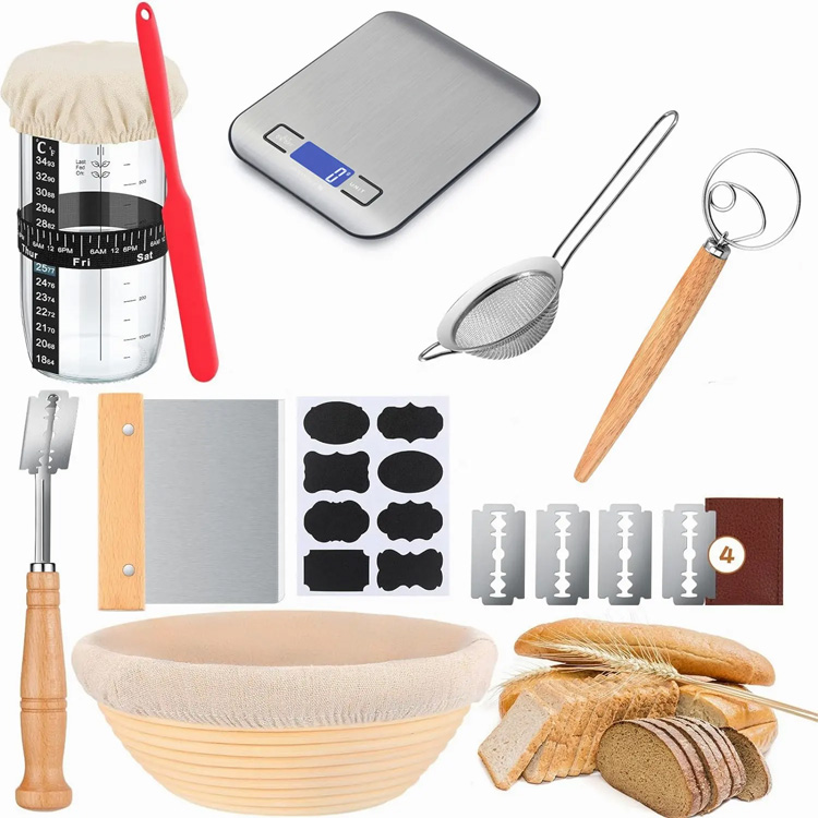 Ensemble de panier à pain d'échelle de cuisine numérique à échelle numérique premium