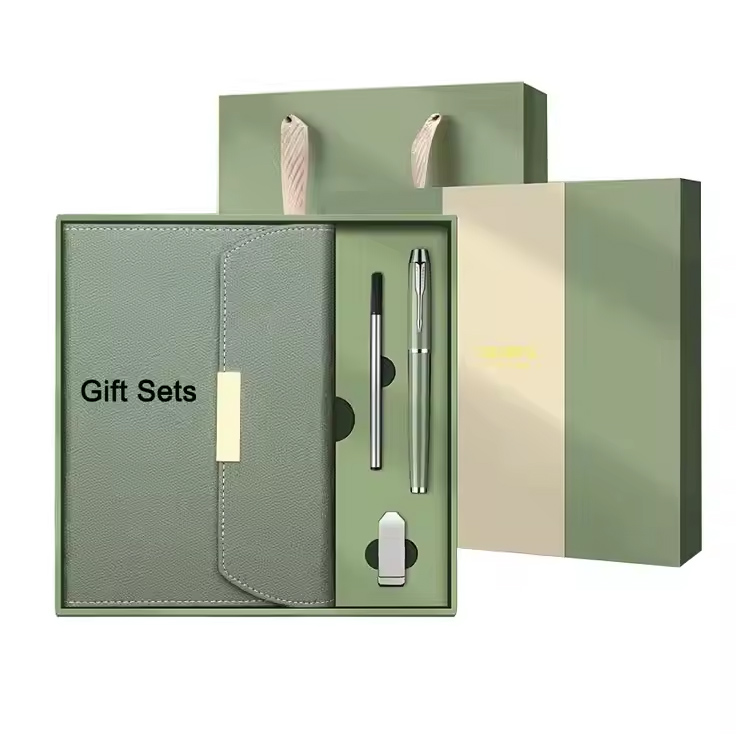 Ensemble cadeau commercial promotionnel premium 4 dans 1 stylo à carnet