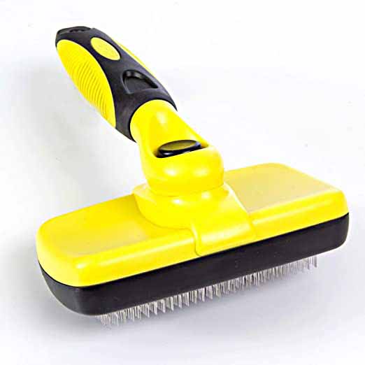 Brosse lissante auto-nettoyante pour chien de compagnie professionnel