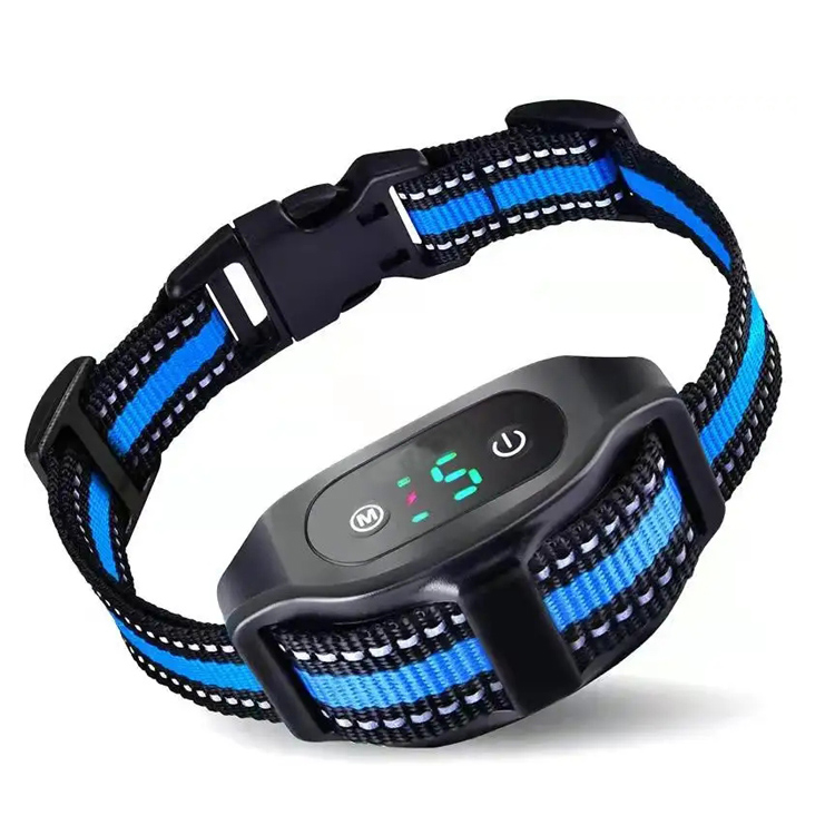 Collier anti-aboiement rechargeable pour chien avec bip de vibration