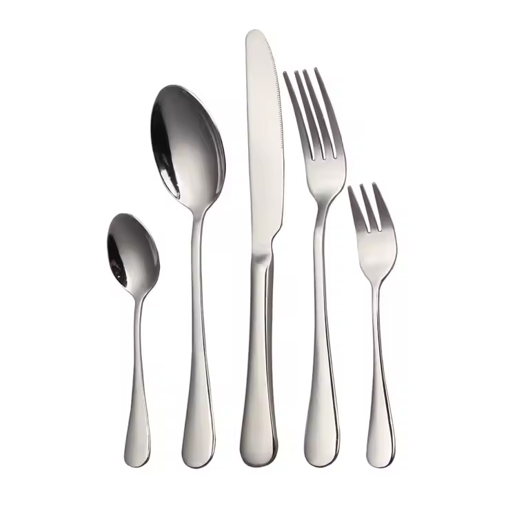 Restaurant des couverts en acier inoxydable