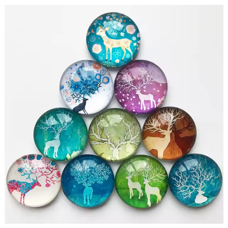 Autocollant en caoutchouc fée cerf Art cadeau promotionnel aimant de réfrigérateur