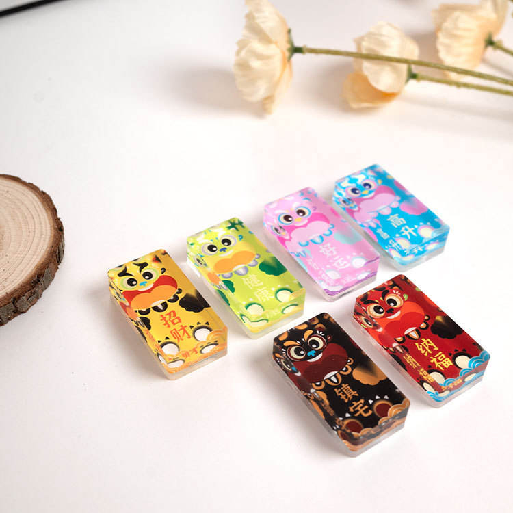 Autocollant magnétique de réfrigérateur en brique acrylique à aimant doux Autocollant magnétique de réfrigérateur en brique acrylique à aimant doux