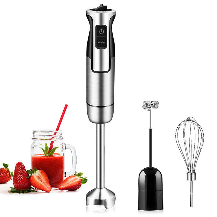 Mélangeur à main portatif de cuisine en acier inoxydable