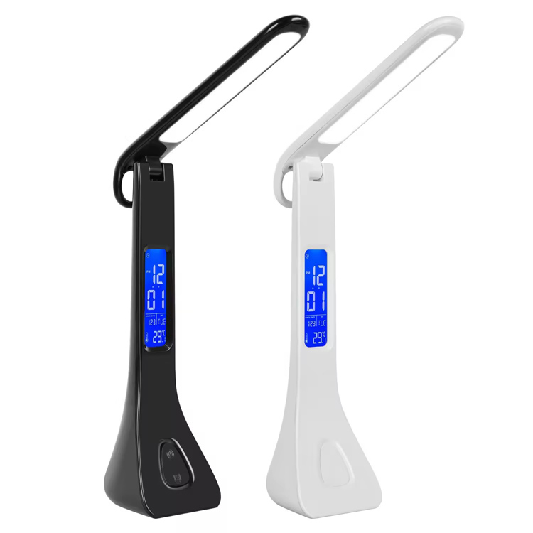 Lampe de bureau rotative pliable pour étude, interrupteur tactile, lampe de table