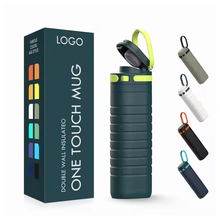 Touchez la tasse de voyage isolée par vide d'acier inoxydable du couvercle 500ml