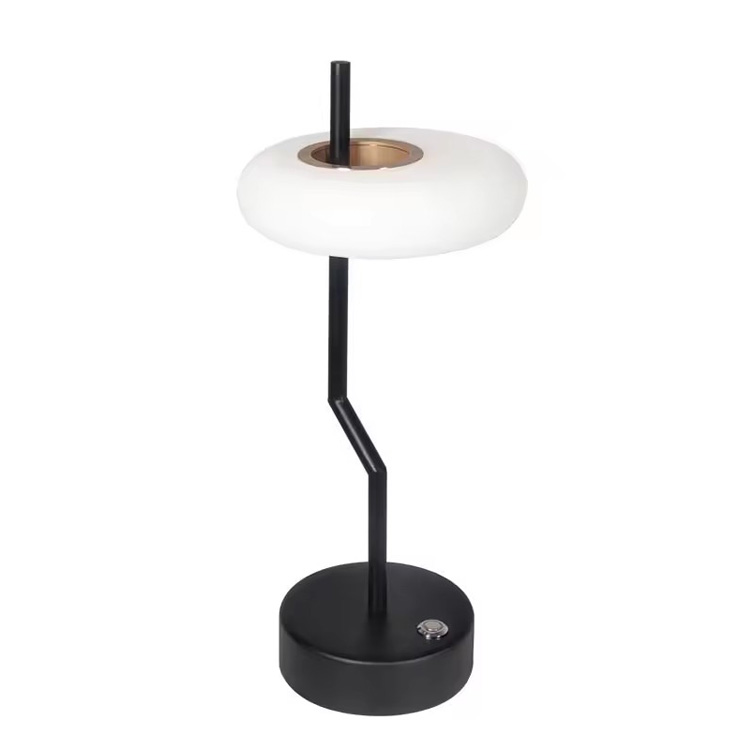 Lampe de bureau de luxe sans fil pour restaurant alimenté par batterie USB