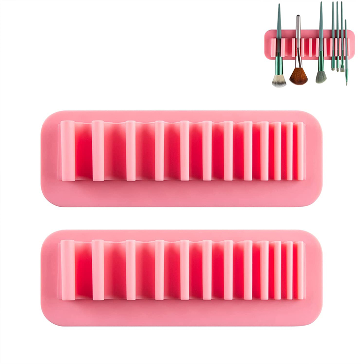 Support de séchage mural pour brosse de maquillage cosmétique en silicone