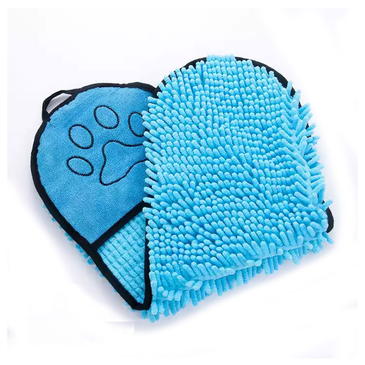 Serviettes de bain pour chien en microfibre absorbant lavable