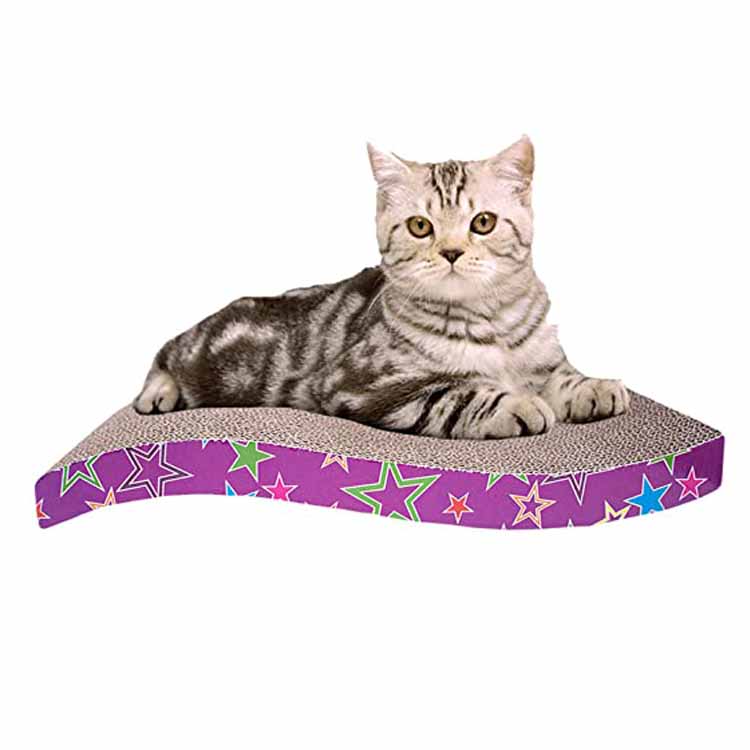 Carton grattoir ondulé ondulé pour chat