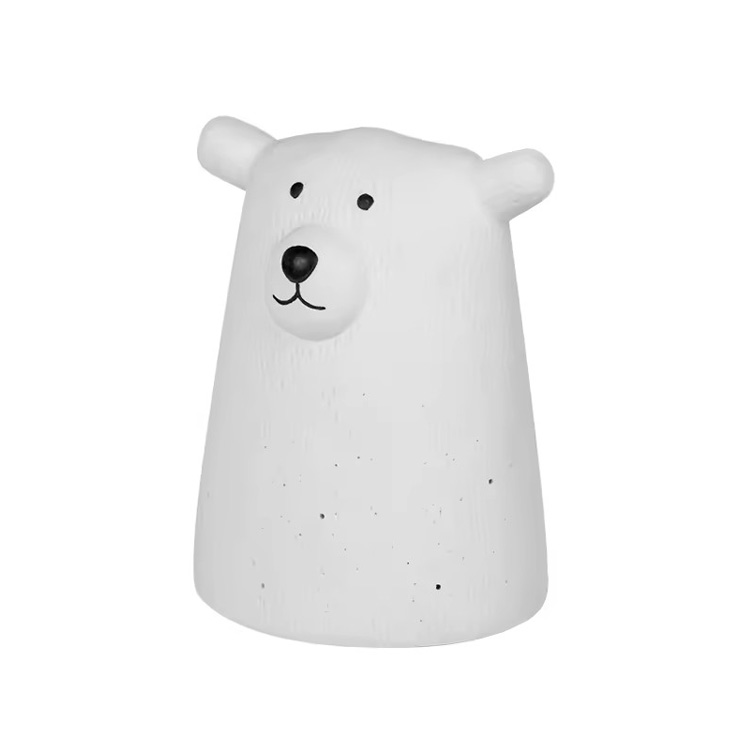 Lampe de bureau ours en céramique d'éclairage de salon en gros