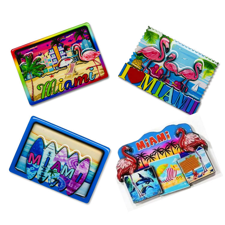 Wood Town Nom de la ville Panneau de signalisation Souvenir Aimant de réfrigérateur