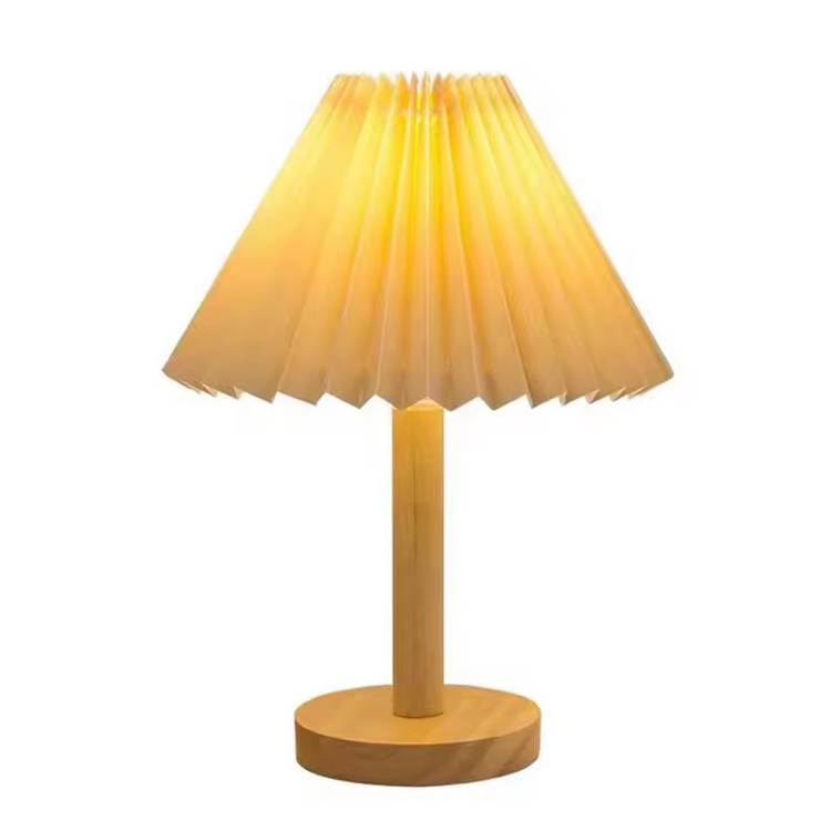 Lampe de table en bois Lampe de bureau Décoration d’intérieur Petite lampe de table
